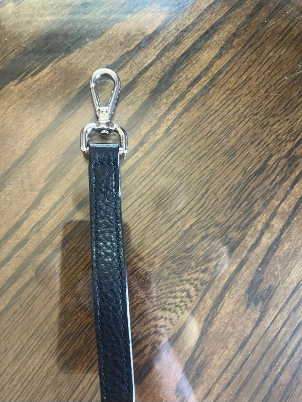 Michael Kors Black Purse Strap with Nickel Hardware